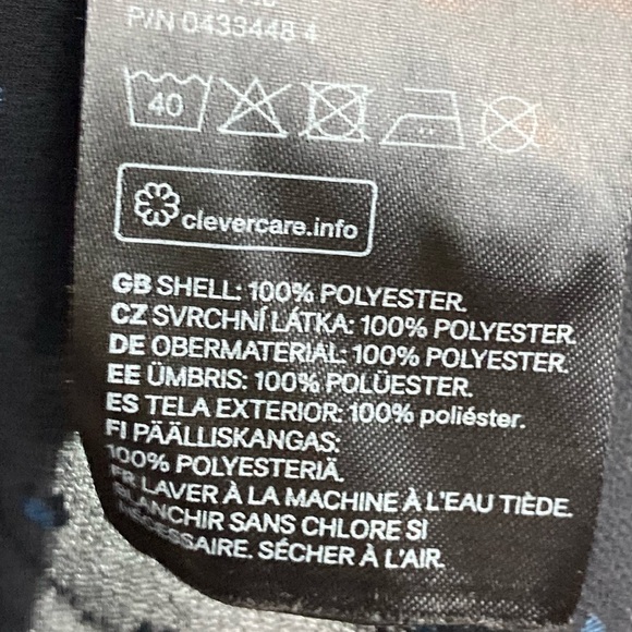 H&M Sheer Clip Dot Button Down High Neck Ruffle Detail Blouse - Picture 12 of 14